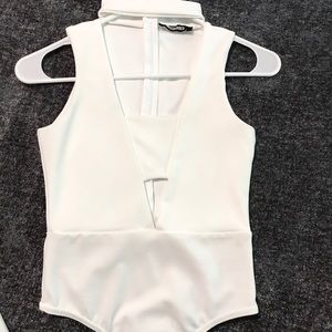 Missguided - White cut out bodysuit